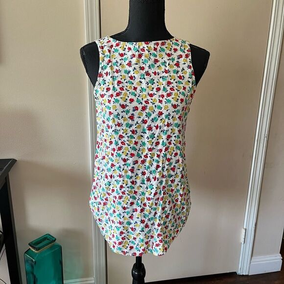 J Crew Mercantile Floral Print Tank Top size XS - Picture 6 of 7
